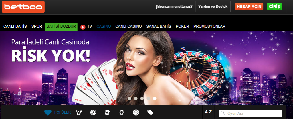 Betboo Casino Mobil Giriş